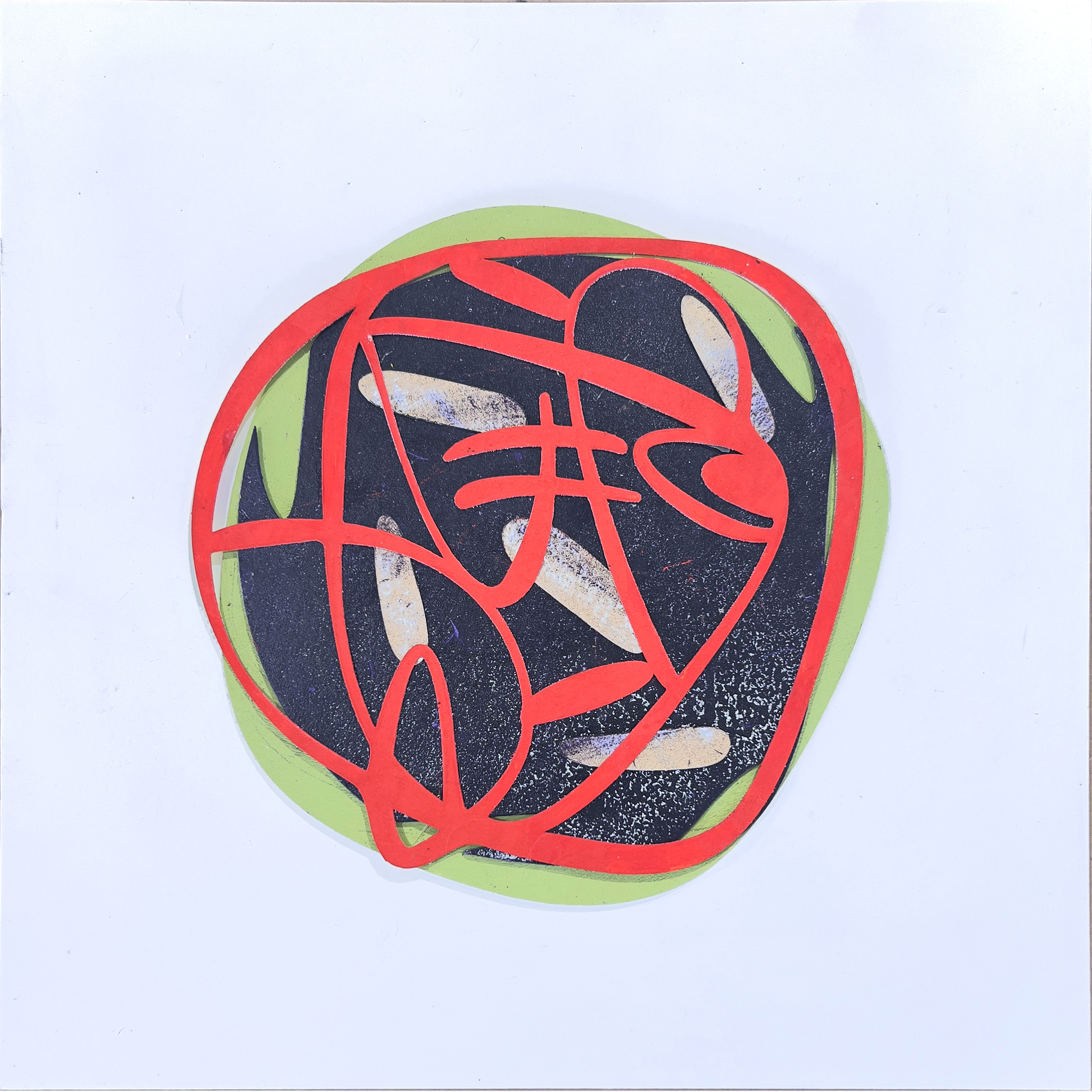 Calyx Series 14 10.3/8x10 Acrylic on Paper 2024