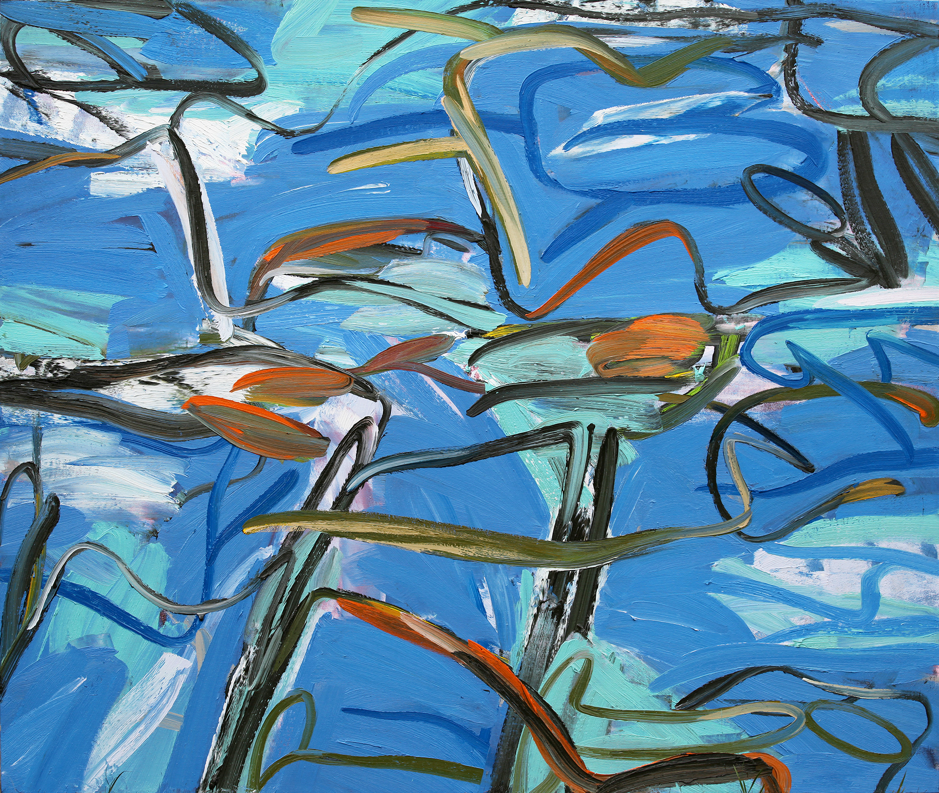 Nexus, 2011 Oil on canvas 40 x 90 inches