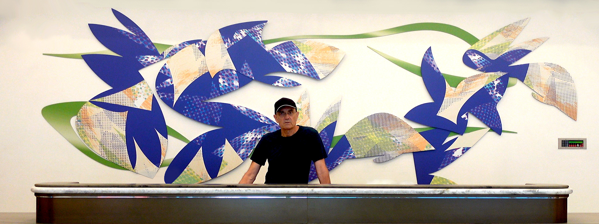 Blue Wave Digital Print on Aluminum panel