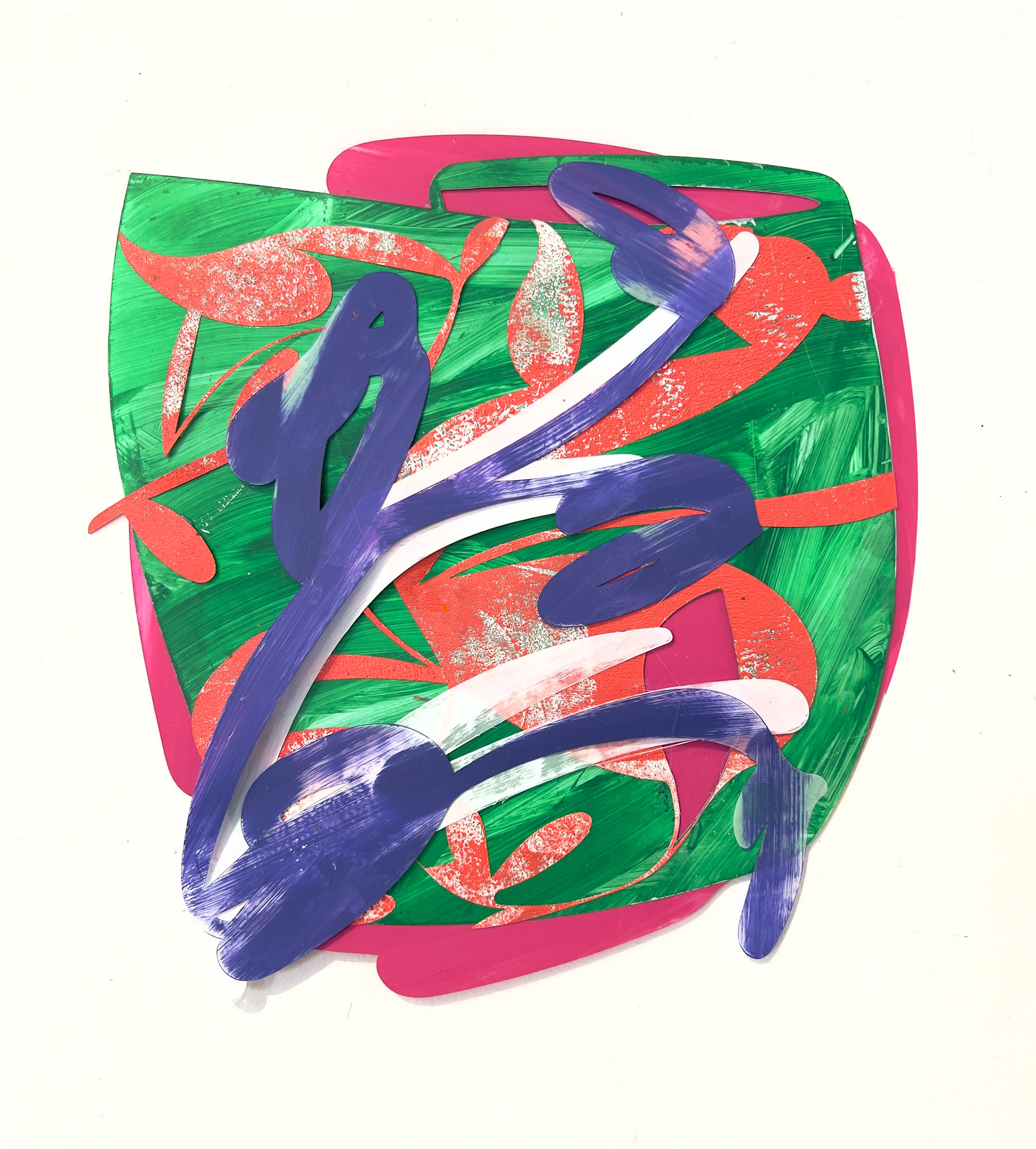 Calyx Series 3,11.5 x 11.25 inches acrylic on paper 2023