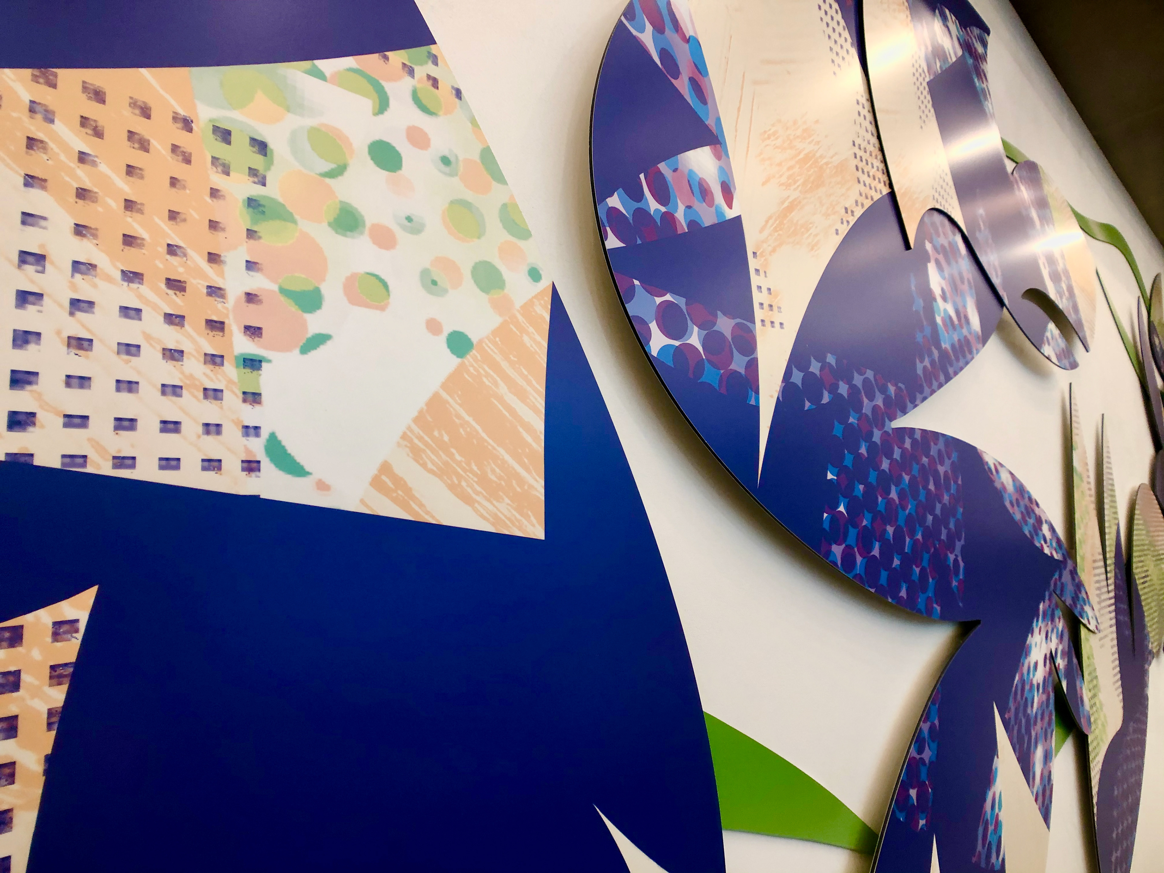 French cleated collage panels