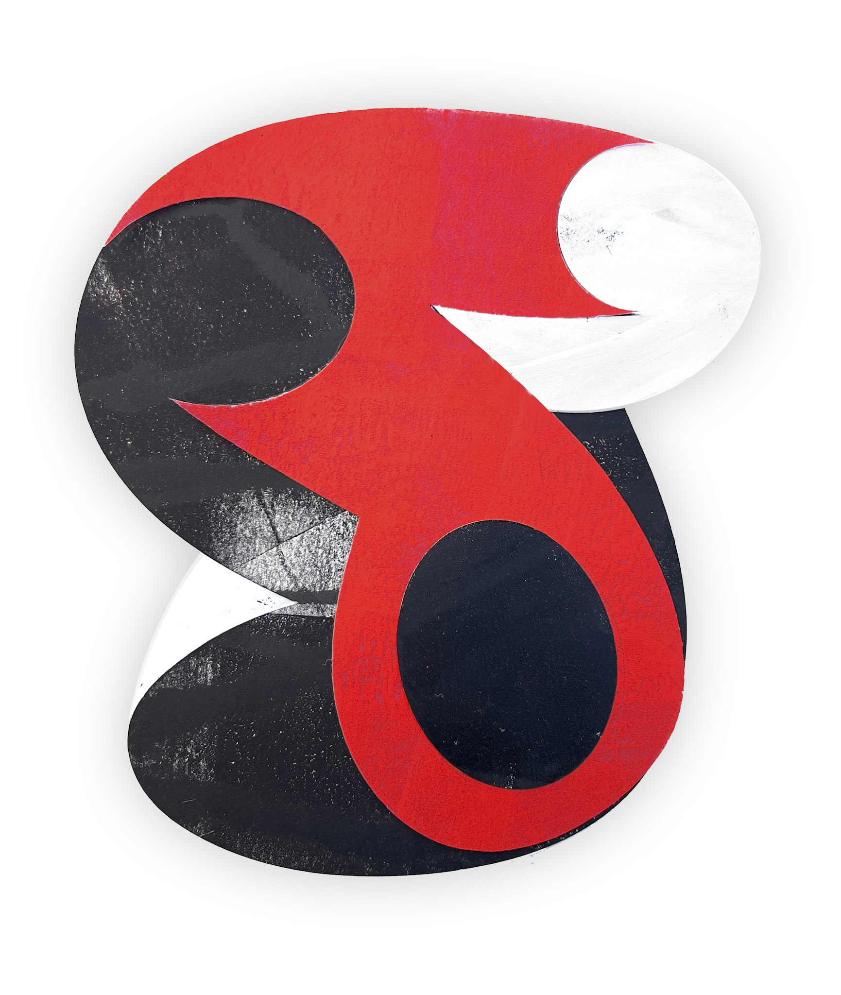 In The Bud 4, 11 x 10 inches, acrylic on paper, 2023.