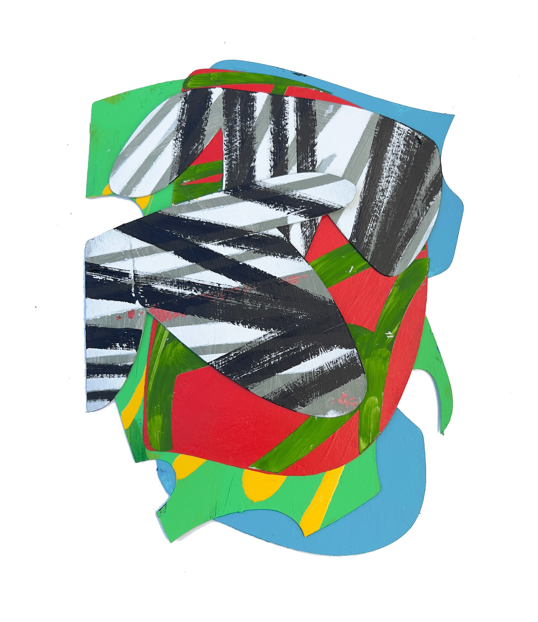 Calyx Series 10, 12.5 x 9.5 inches acrylic on paper 2023