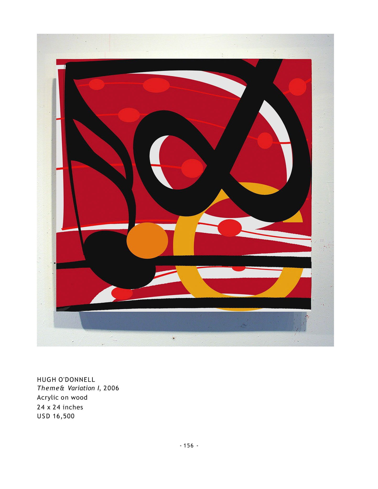 Theme& Variation I, 2006 Acrylic on wood 24 x 24 inches