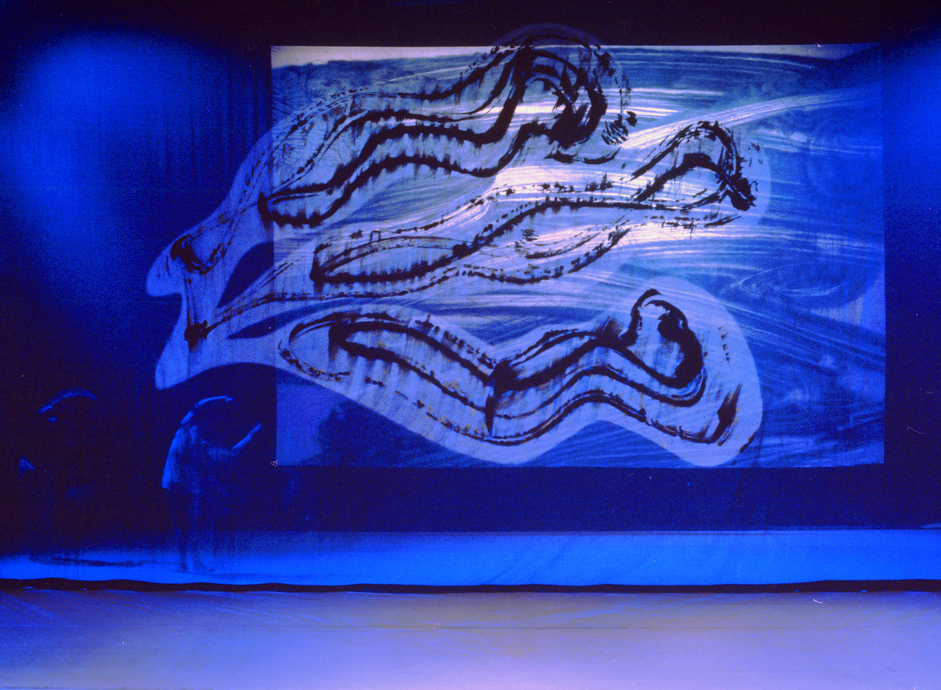 Drawn Breath Dance set for Riverside Studios London