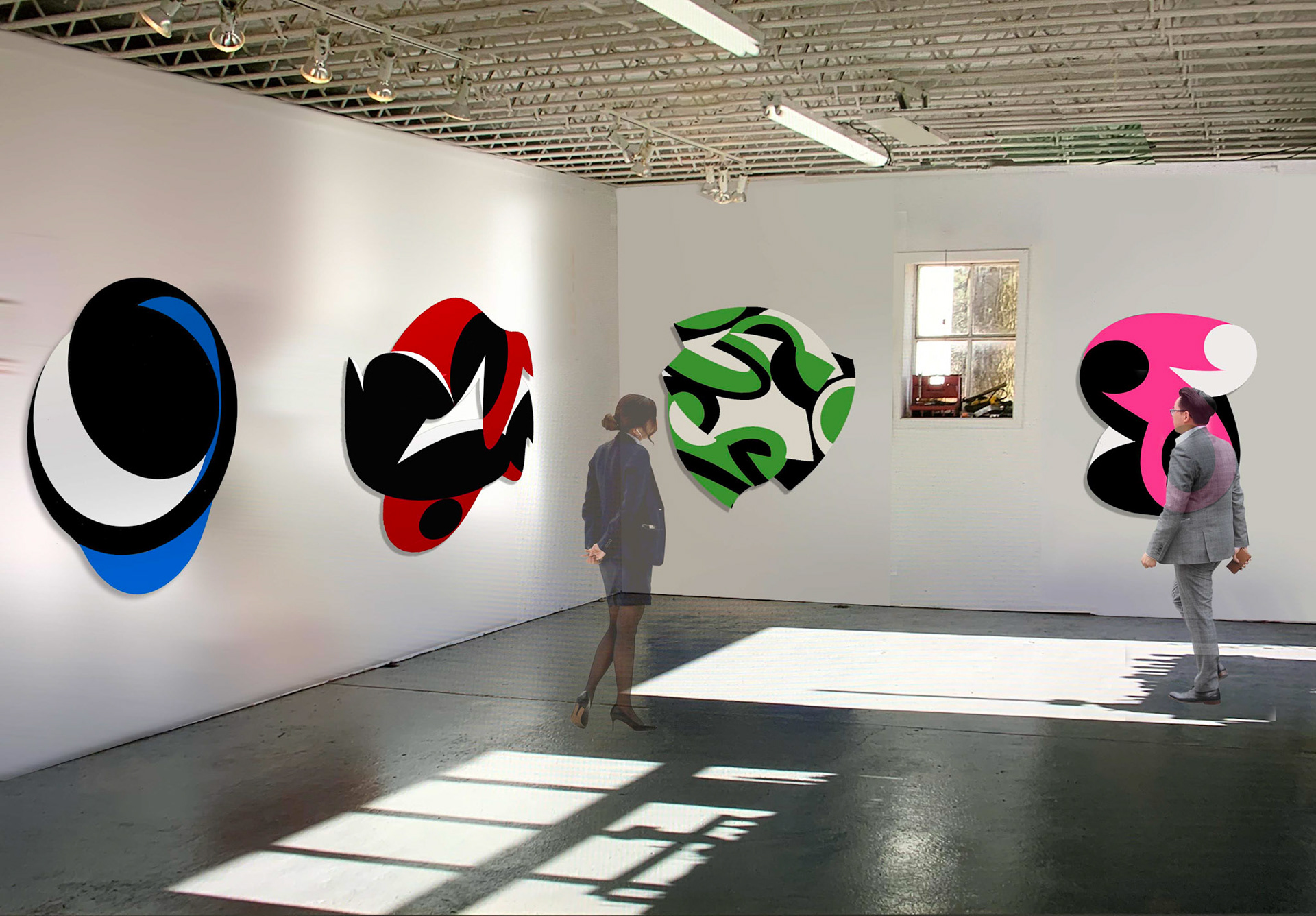 Virtual Installation of medium sized work