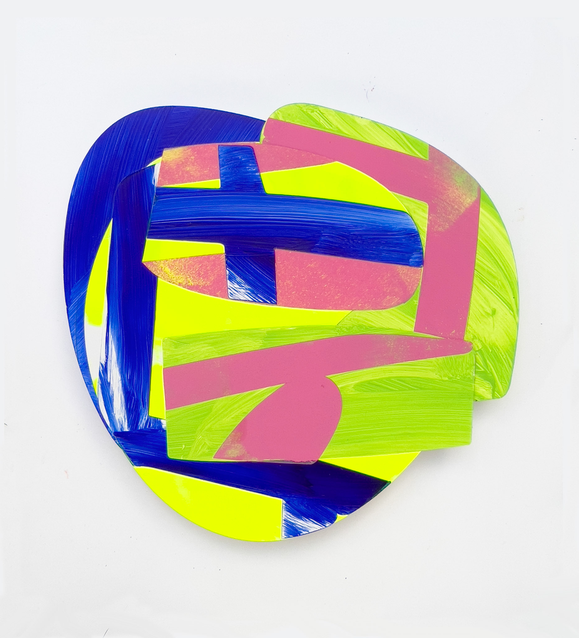 In The Bud 5, 12 1/8 x 12 ¾ inches, acrylic on paper, 2023.