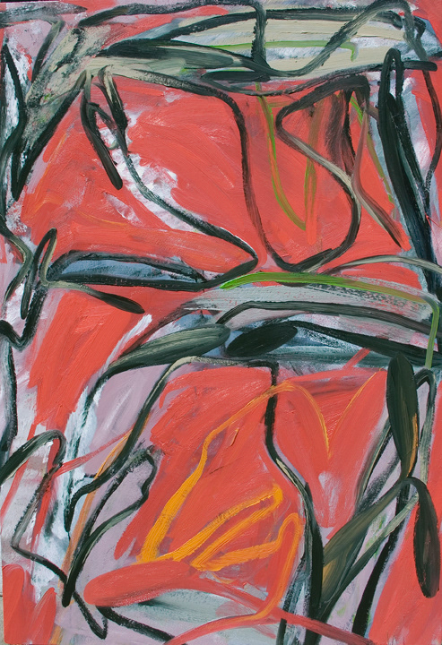 Red, 2012 Oil on canvas 66 x 44 inches
