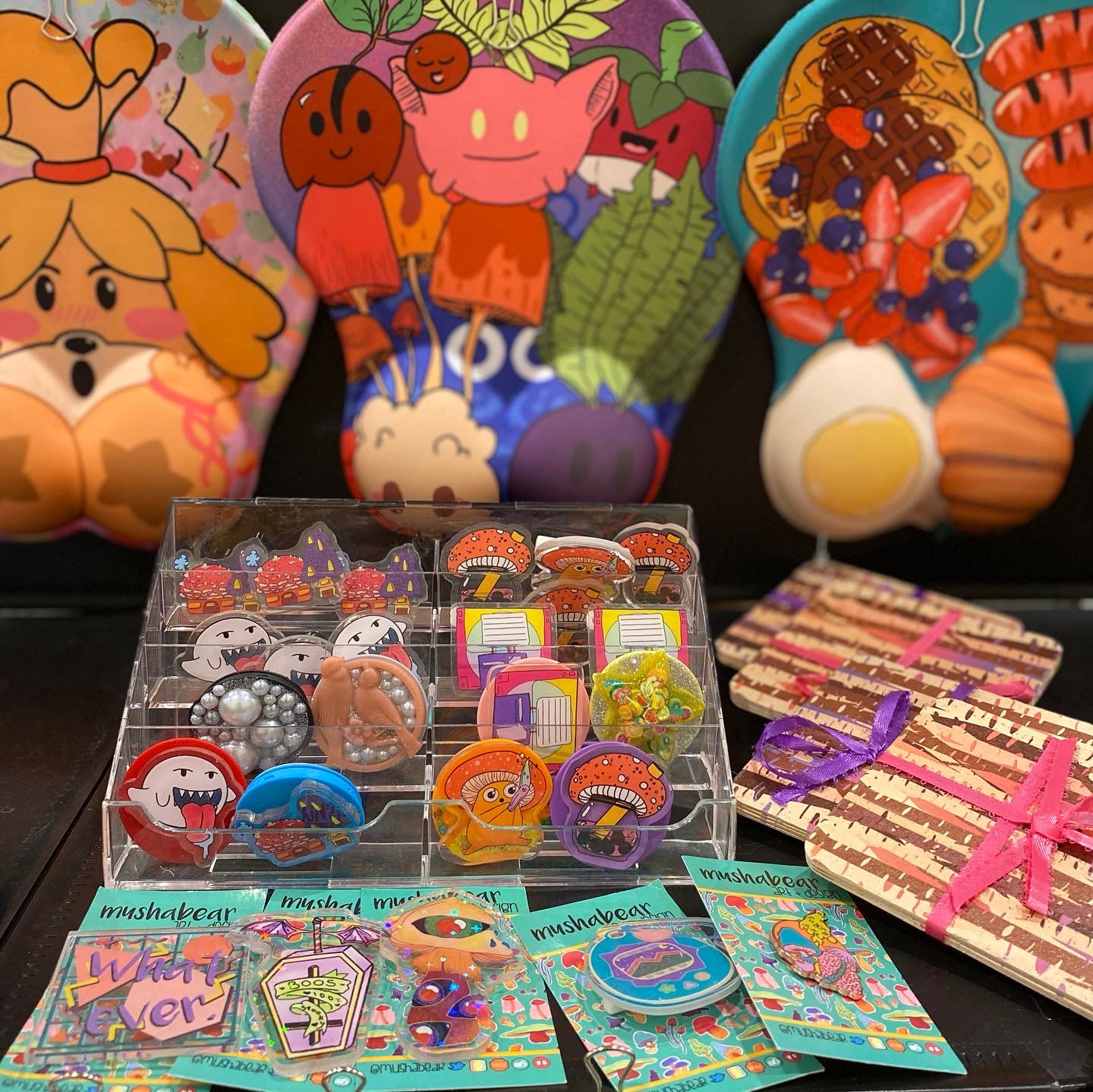 Closeup of Pin Display