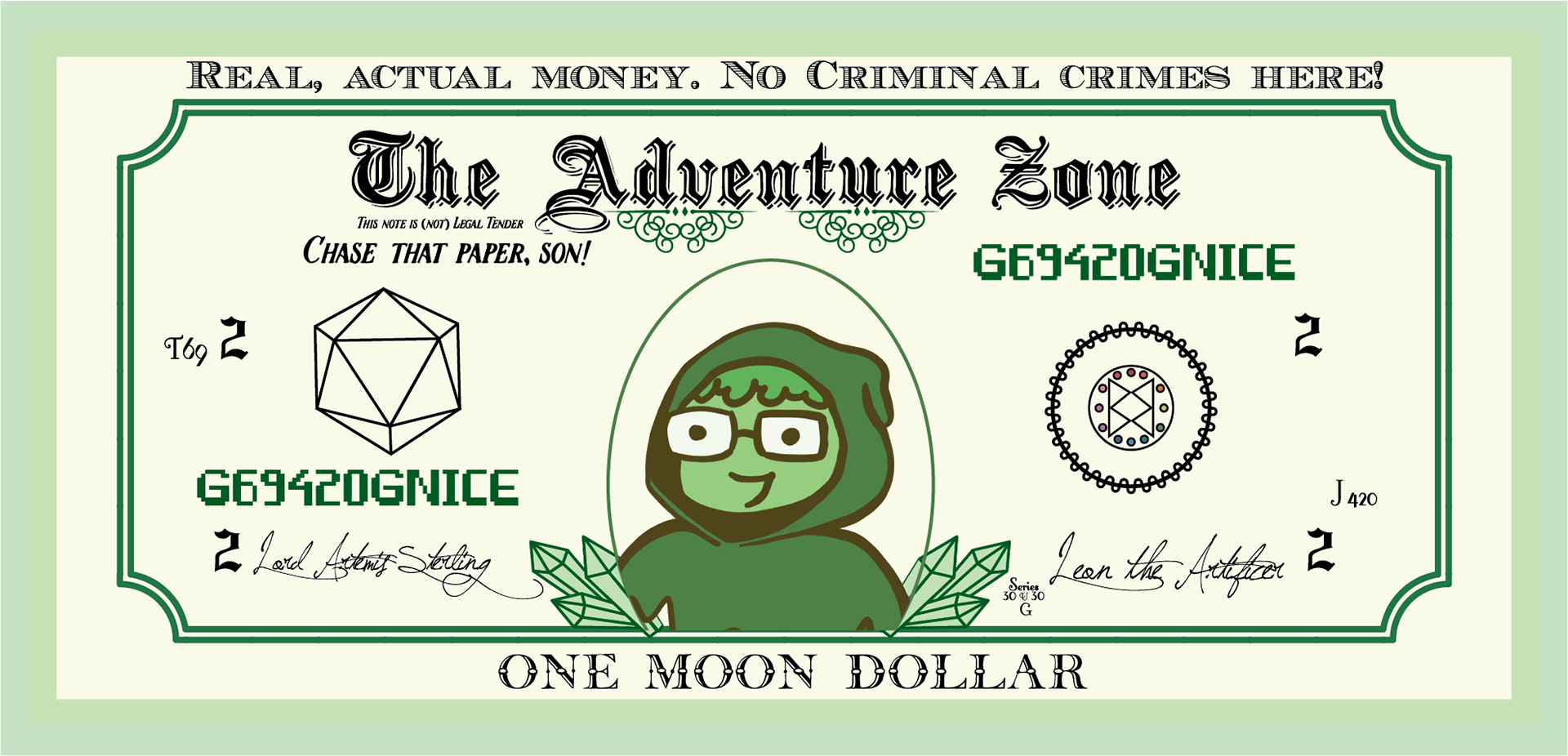 money for a gag at a convention