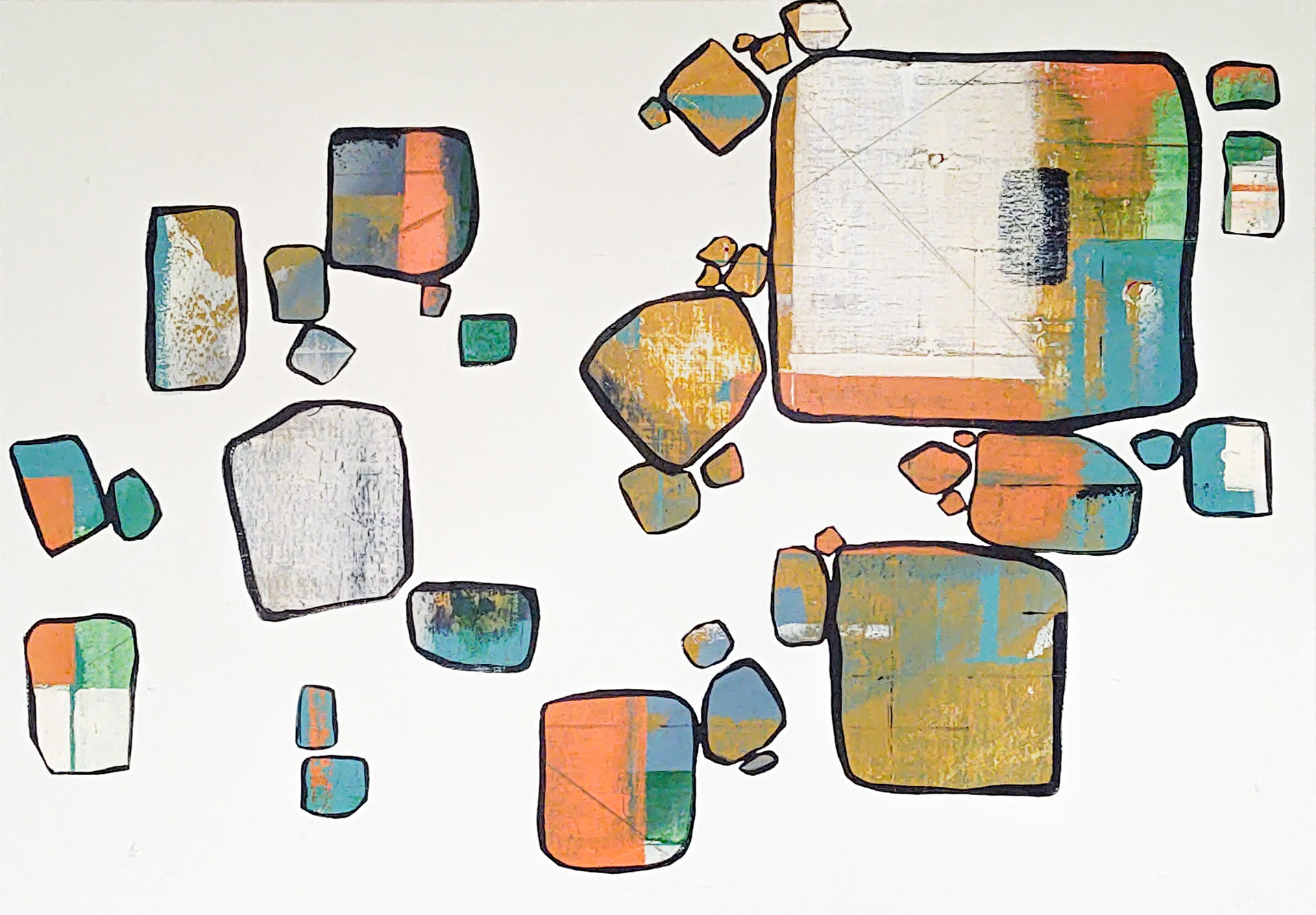 Formation, 2022, acrylic on canvas, 70 x 100 cm