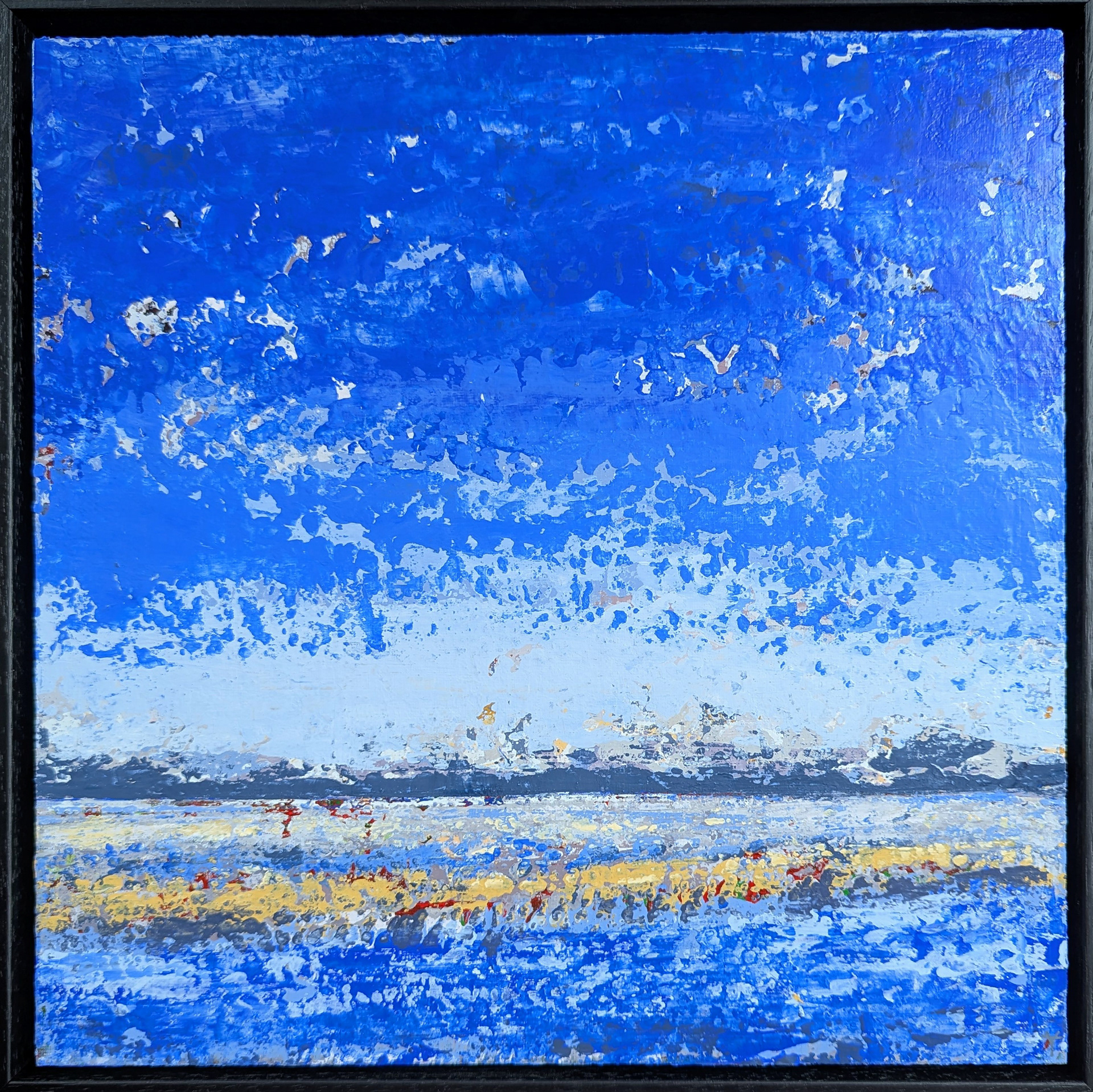 Land of Skies III, 2026, acrylics on 30x30 cm panel