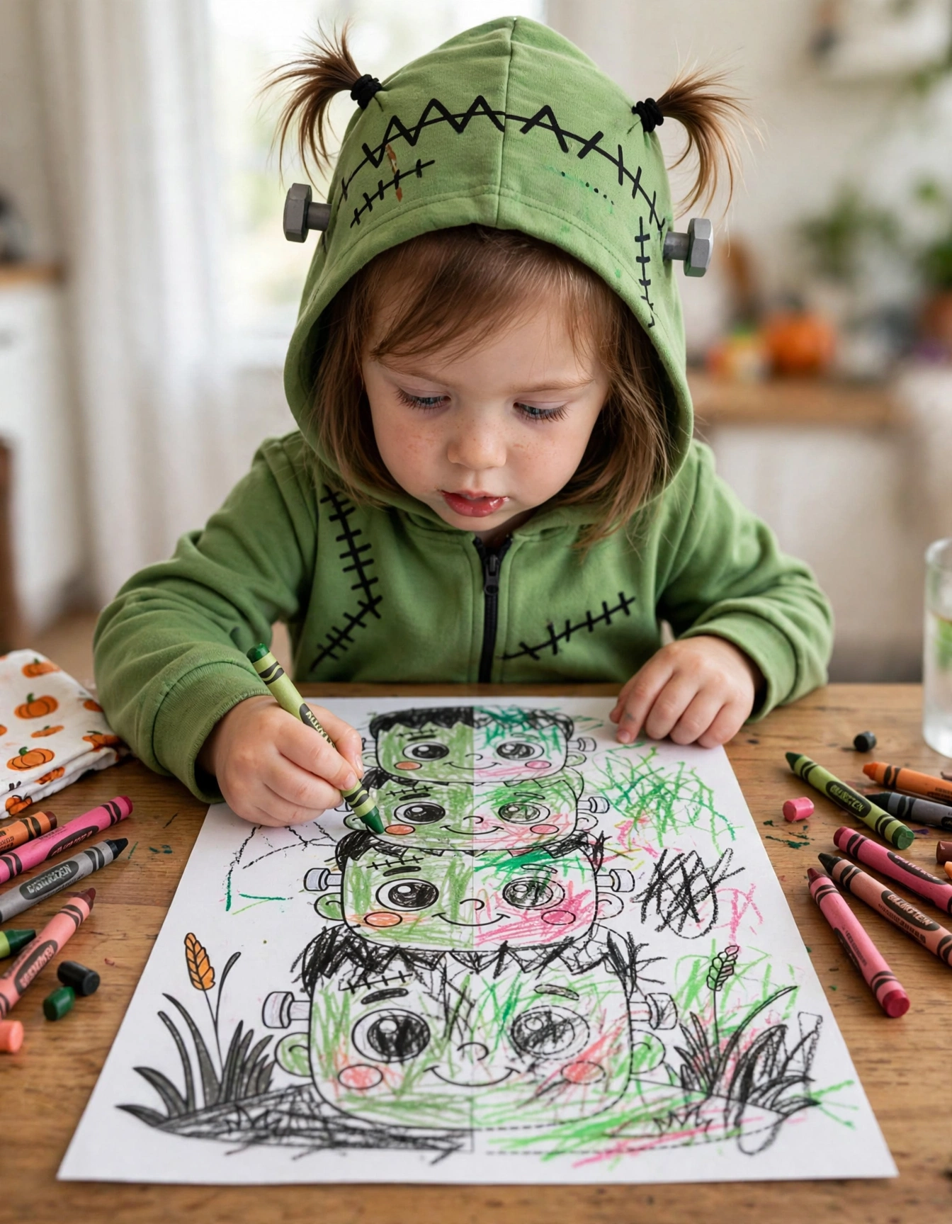 Pixel Party seasonal Halloween worksheet