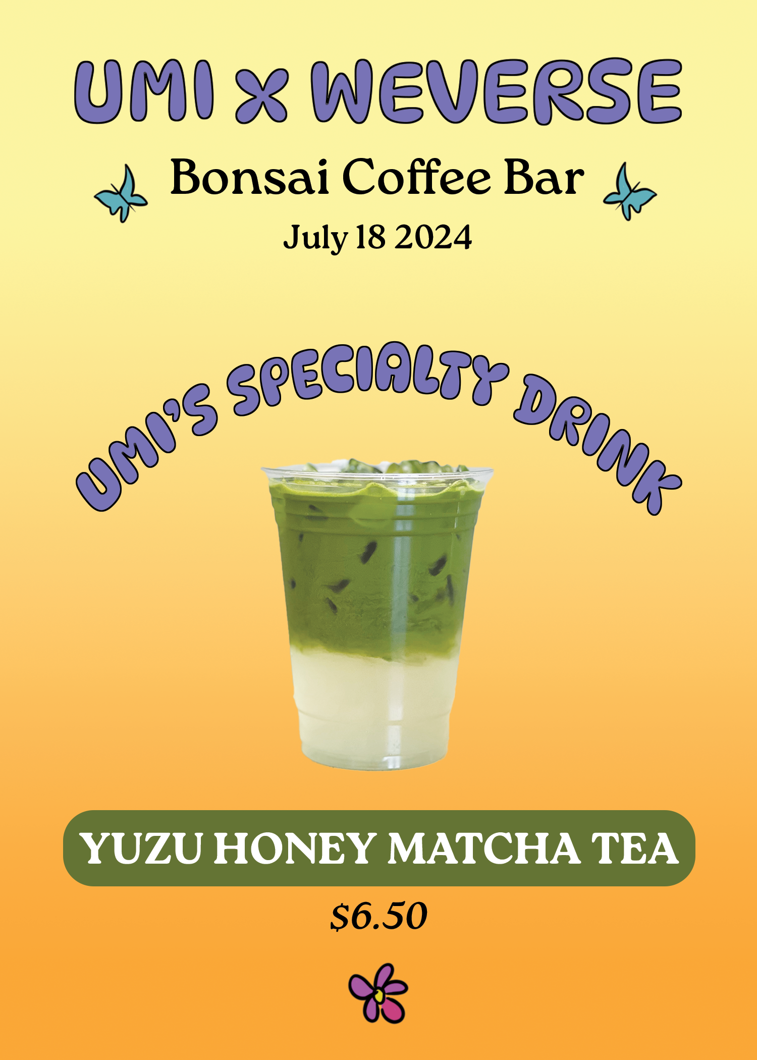 special drink menu design