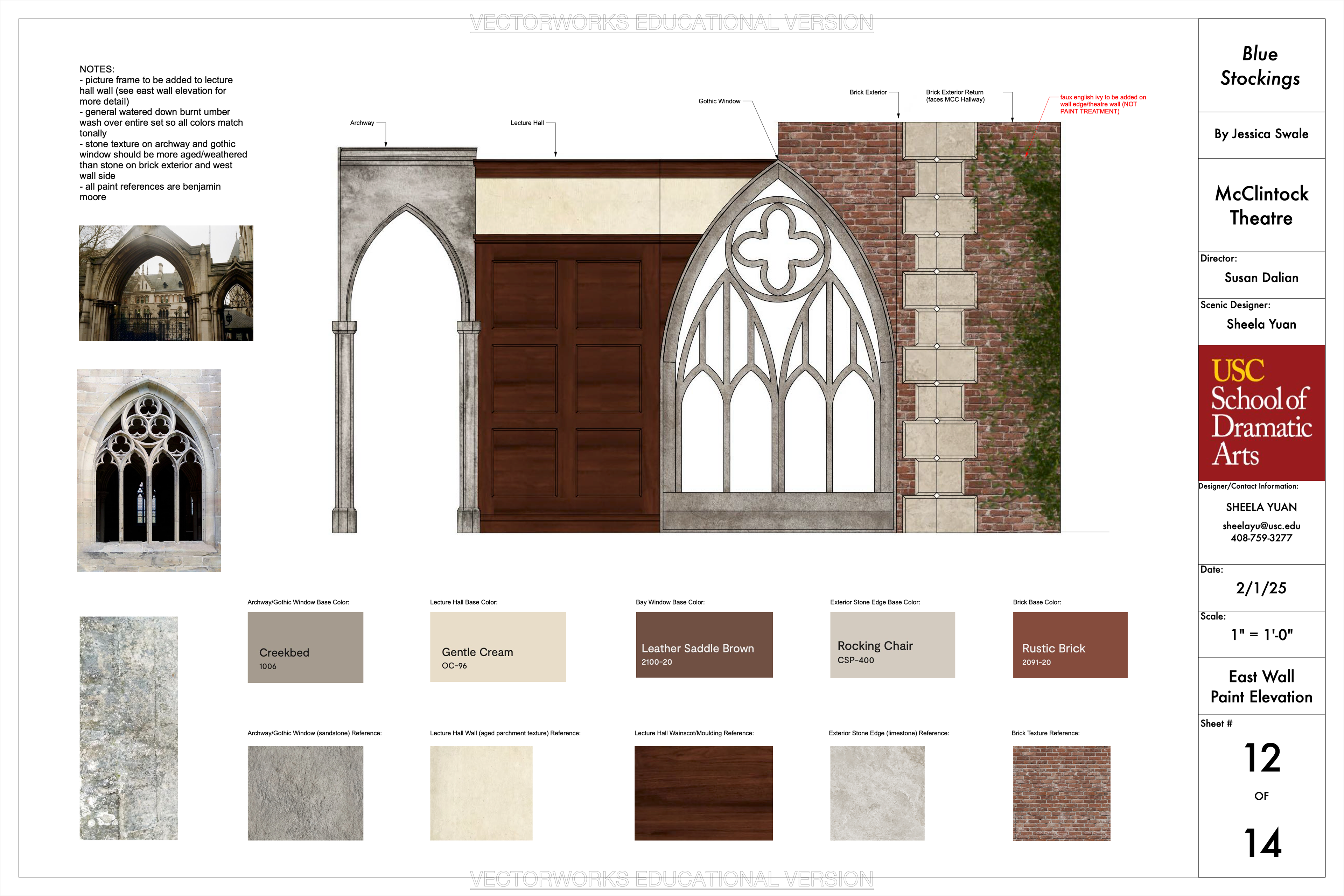 east wall elevation