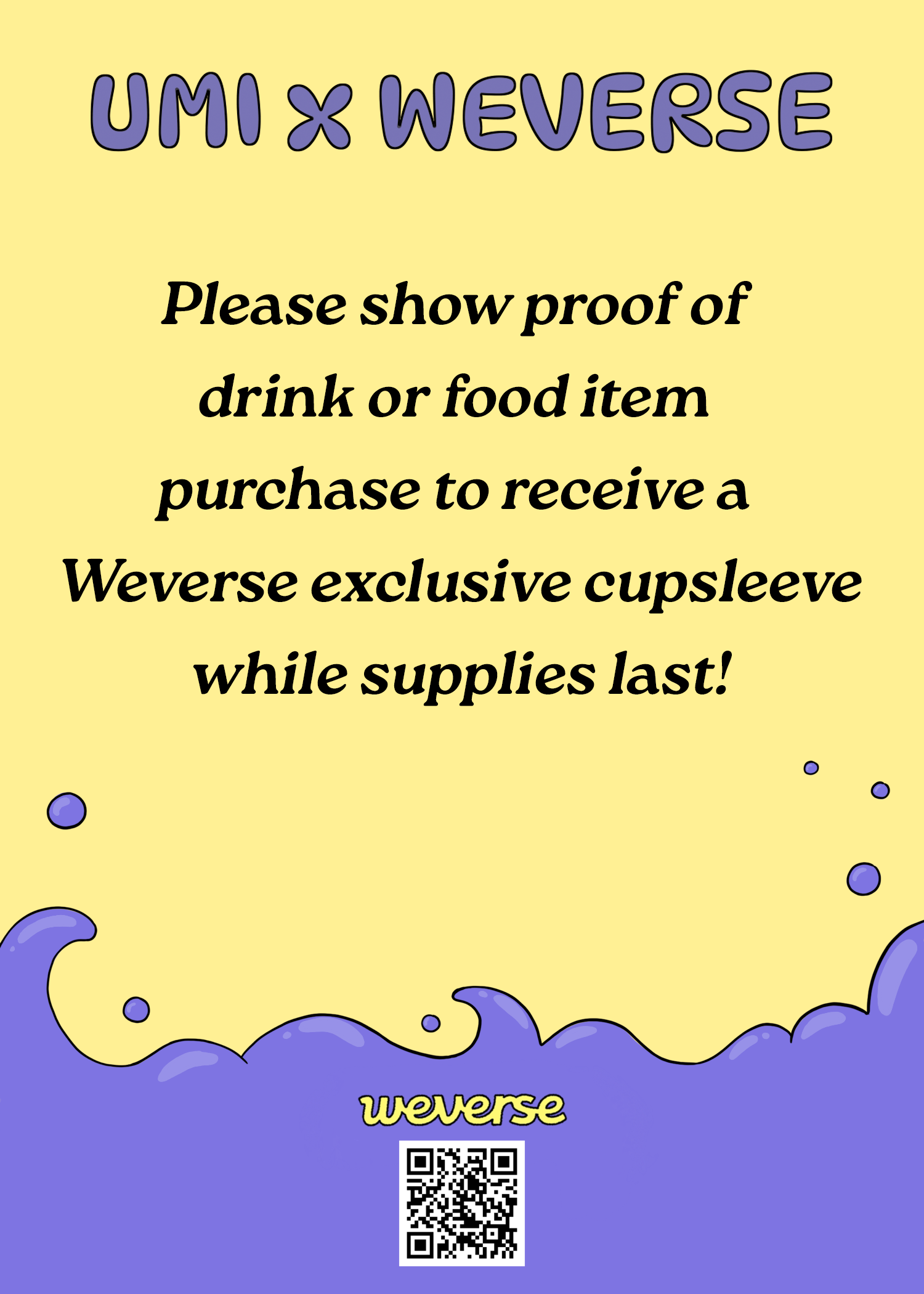 cupsleeve station notice design