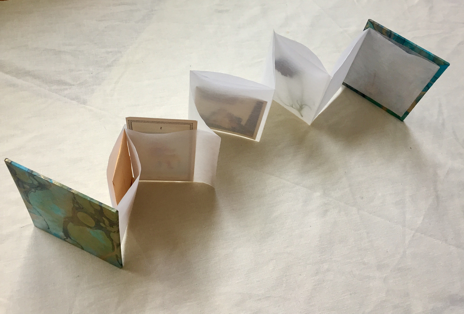 Accordion Scrapbook for Viewing Past Objects from All Sides