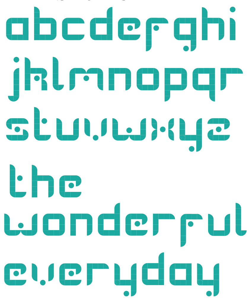 Modular Typeface Variation
