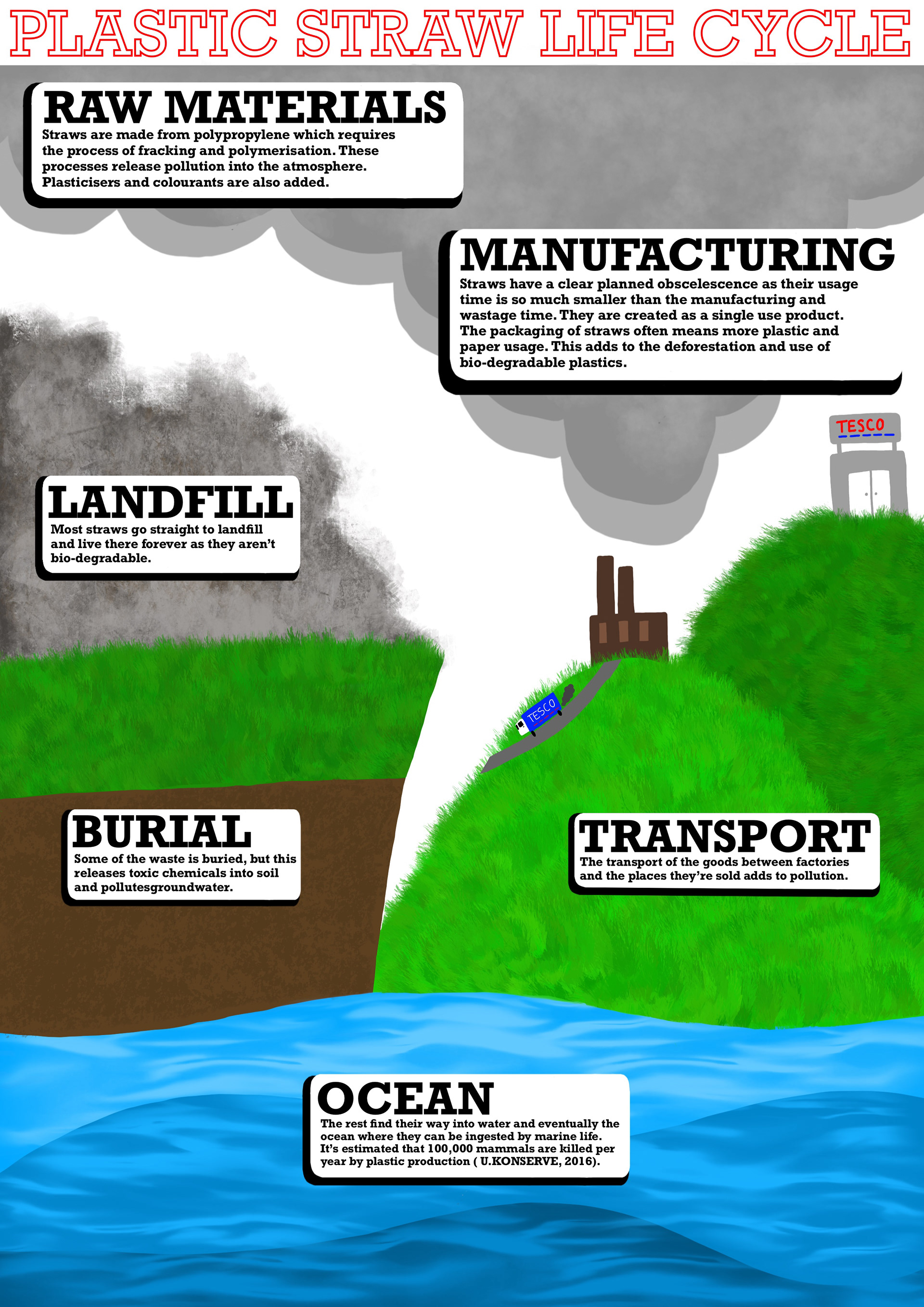 Plastic Straw Infographic