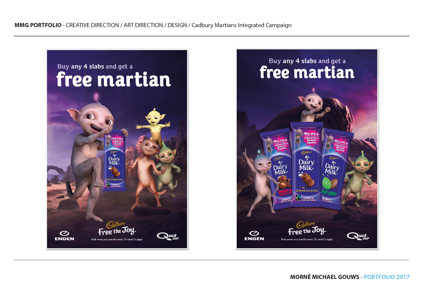 monox design lab - morne michael gouws - CADBURY MARTIANS - SALES CAMPAIGN  / INTEGRATED