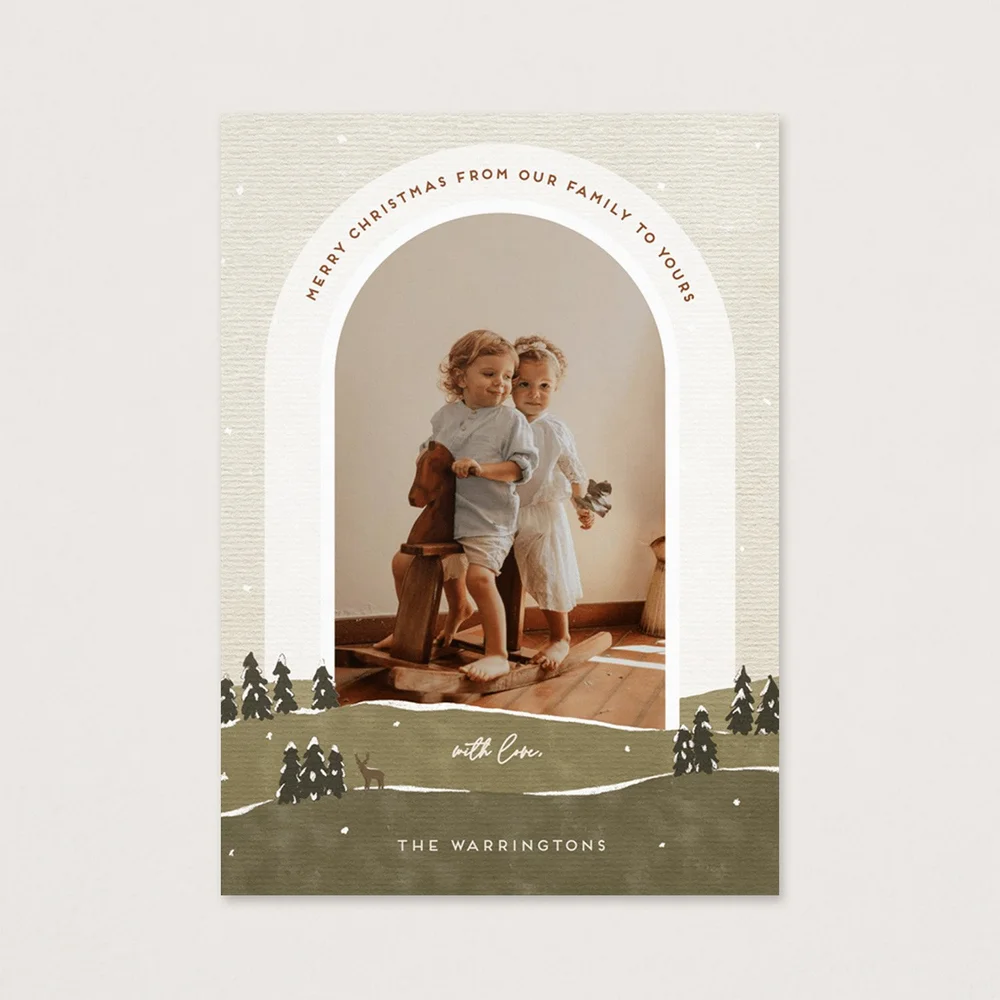 Winter Woods — Greenvelope Holiday Photo Card