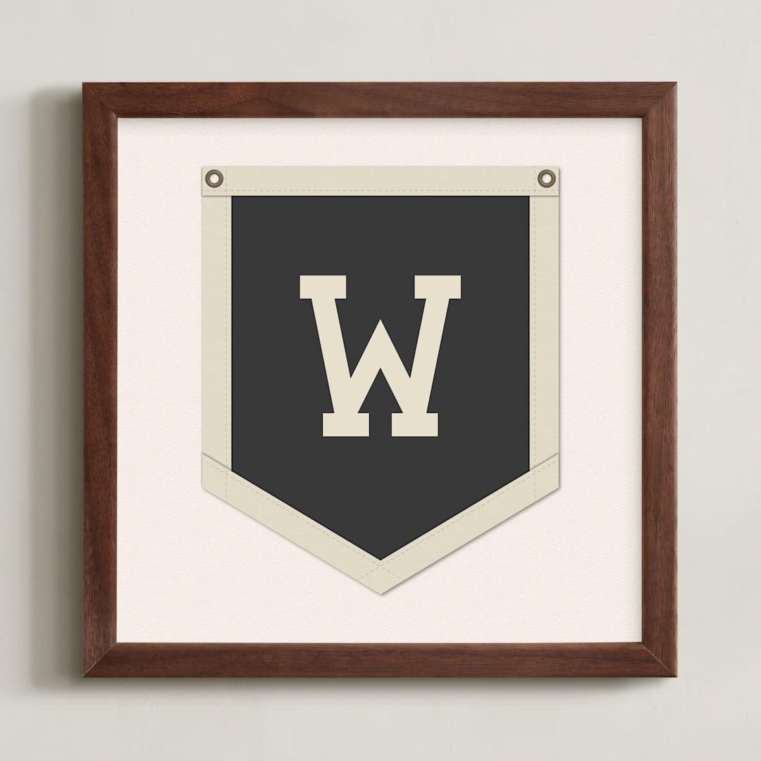 Initial Banner — Minted Custom Art available on Minted.com and Pottery Barn Teen