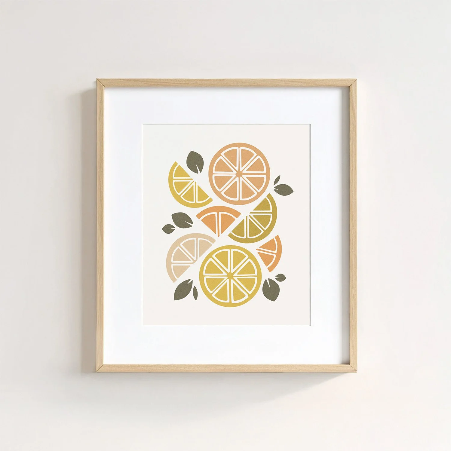 Stencil Print Citrus — Artwork available for licensing