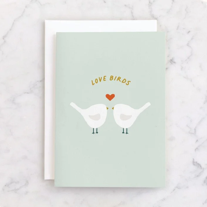 Love Birds — Minted Wedding Card available on Minted.com, Target, Amazon, HEB, Whole Foods, and Faire