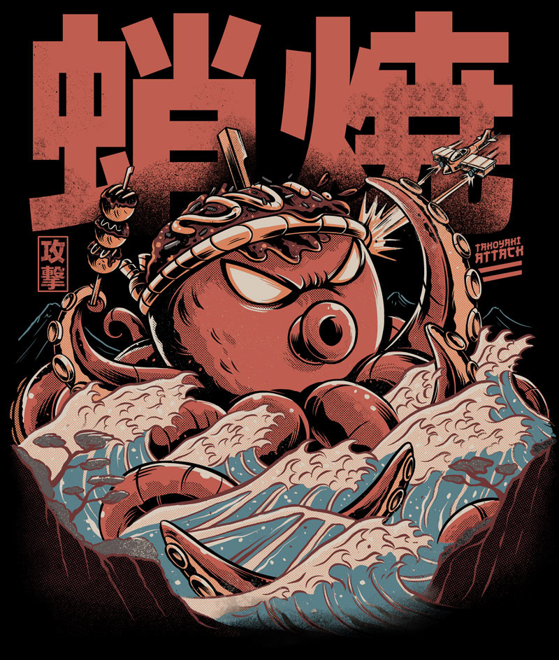 Takoyaky Attack - Black