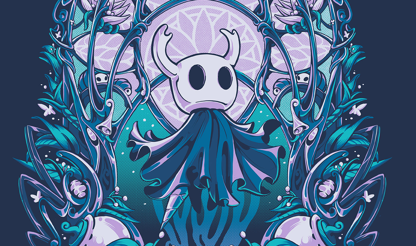Ilustrata Design - Hollow Knight and Hornet Official T-shirt Desings
