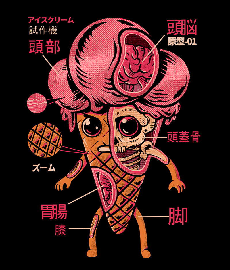 Kaiju Ice Cream - Black