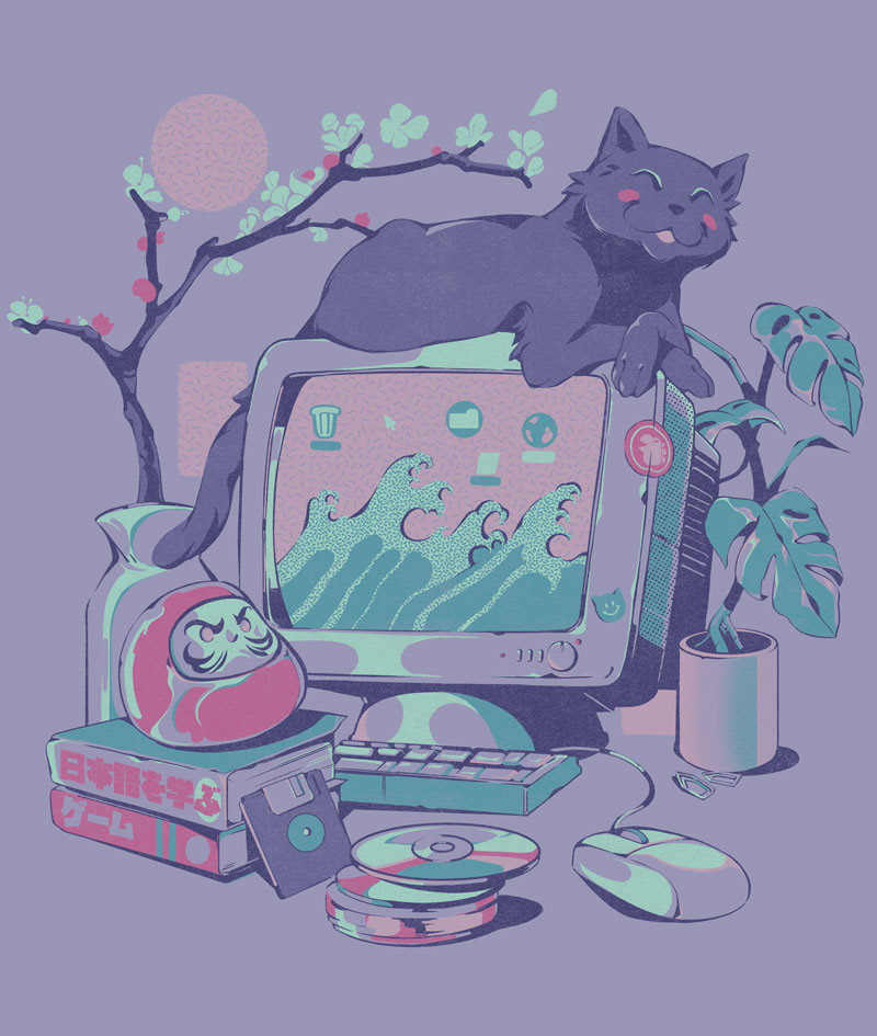 Japanese Desktop - Purple