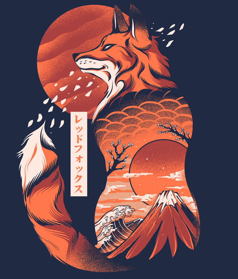 Japanese Fox - Dark