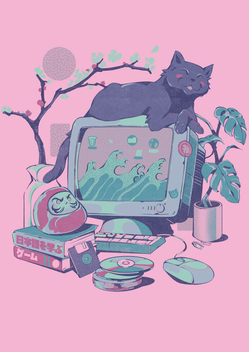 Japanese Desktop - Pink