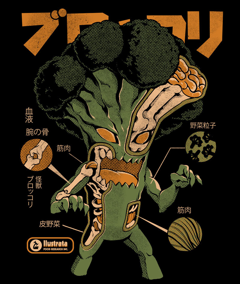 Broccozilla X-ray - Black