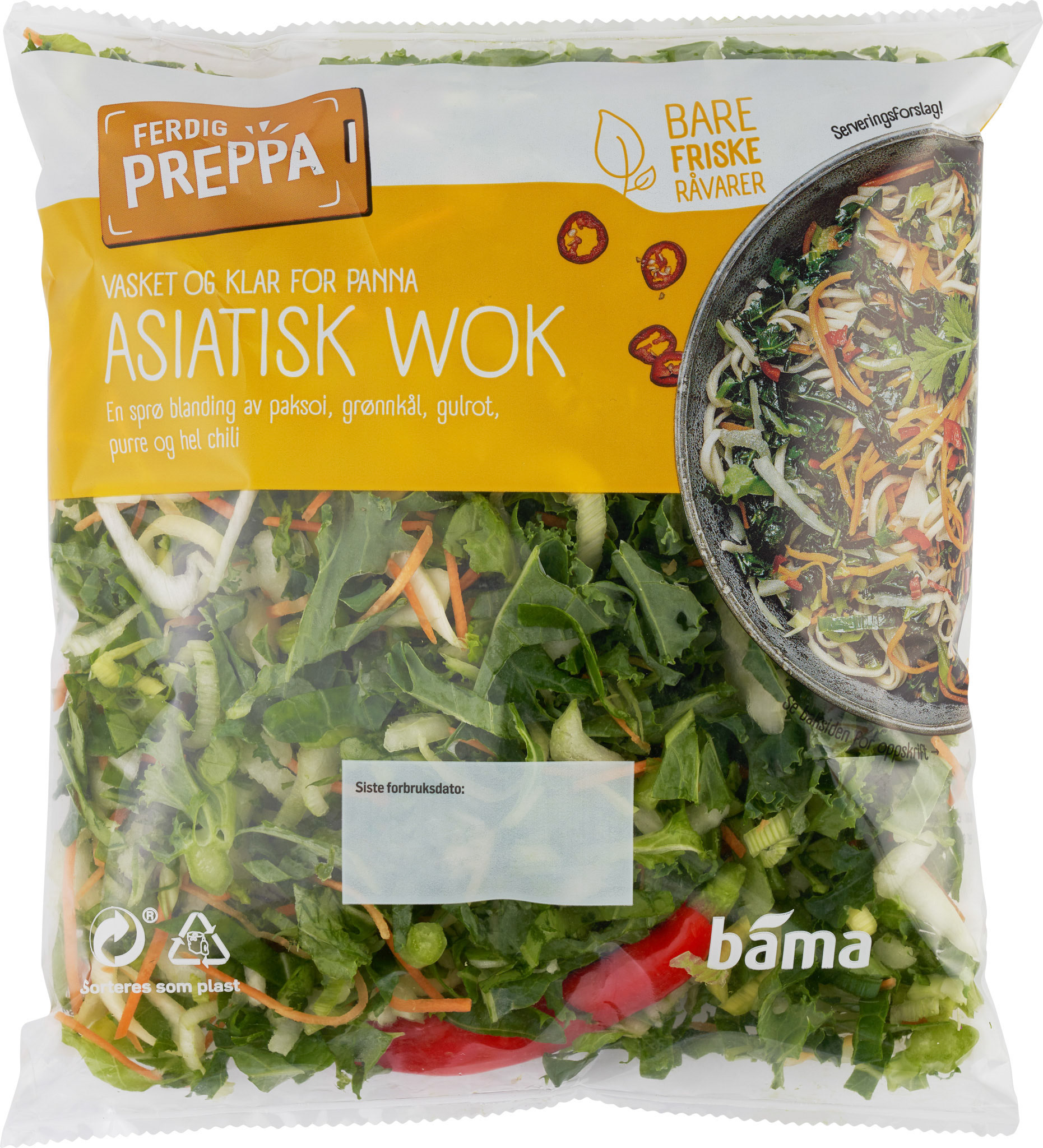 FERDIG PREPPA Asiatisk wok, 330 g