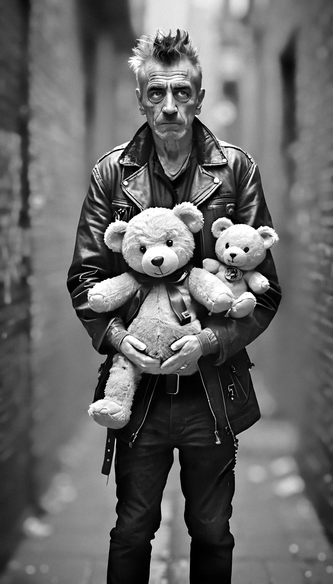 One Leg teddy bear apocalypse - Surrealism by © Bob Orsillo All Rights Reserved