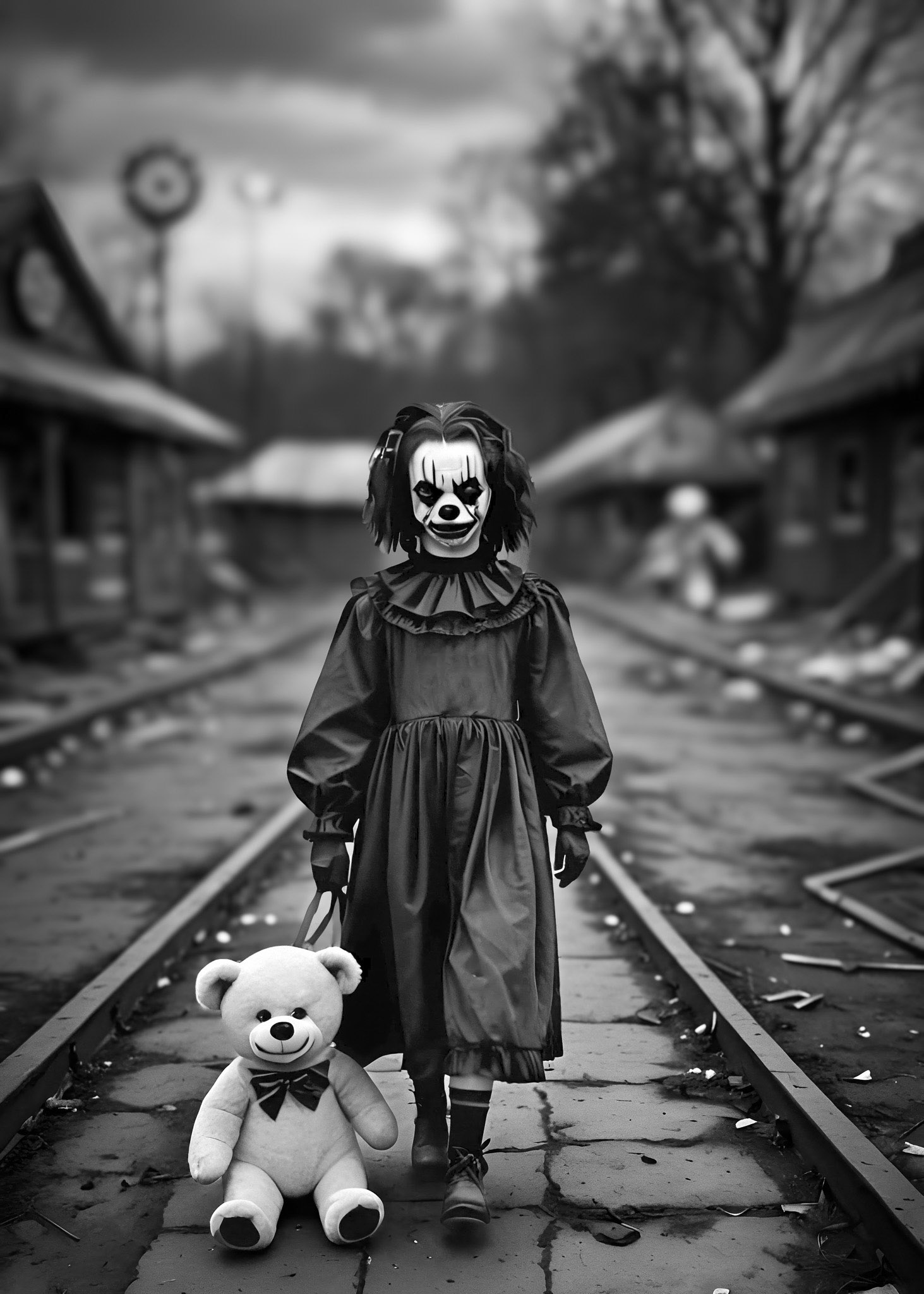 Teddy Bear Sitting and Thinking - Surrealism by © Bob Orsillo All Rights Reserved
