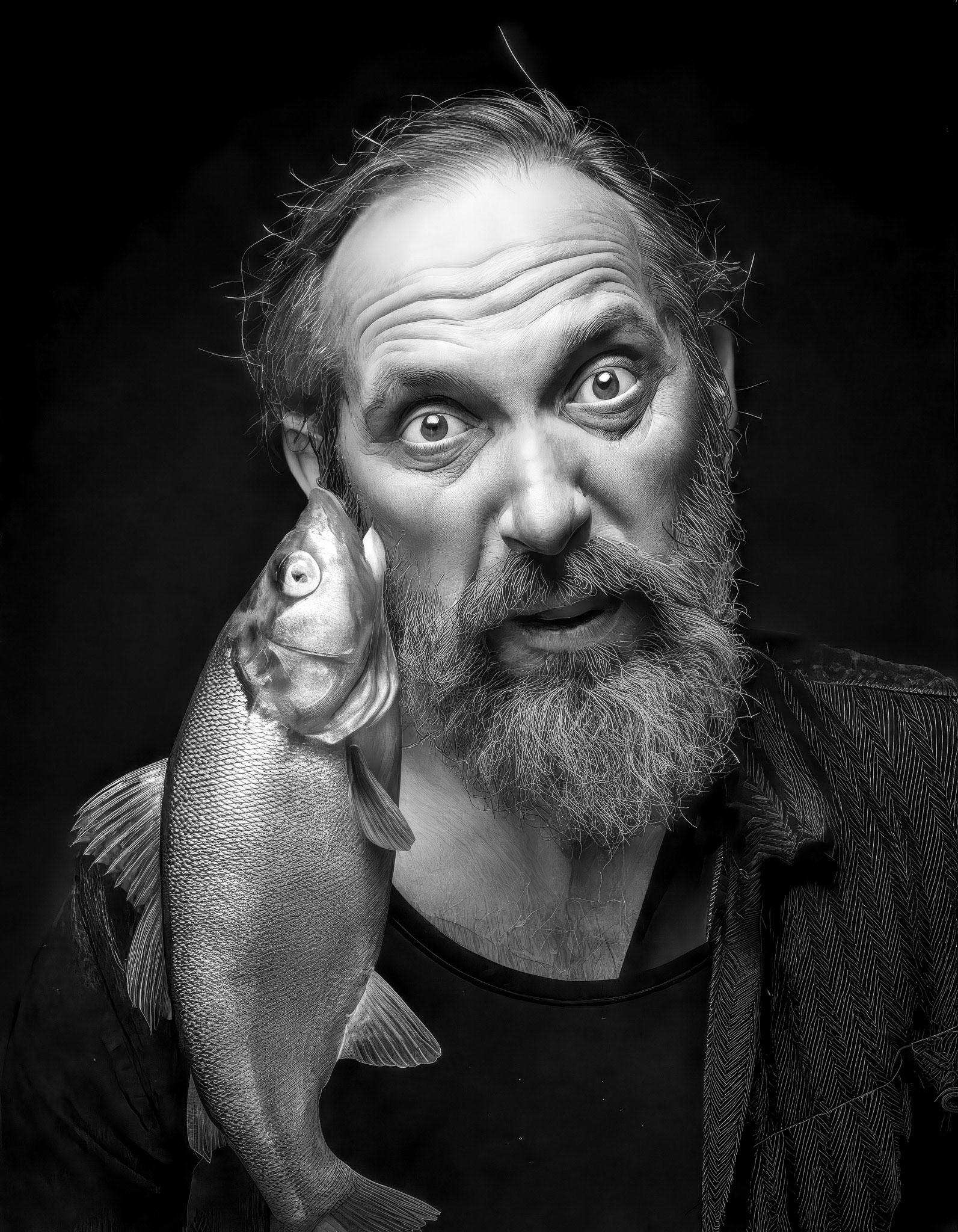 The Fish Whisper - Surrealism by © Bob Orsillo All Rights Reserved