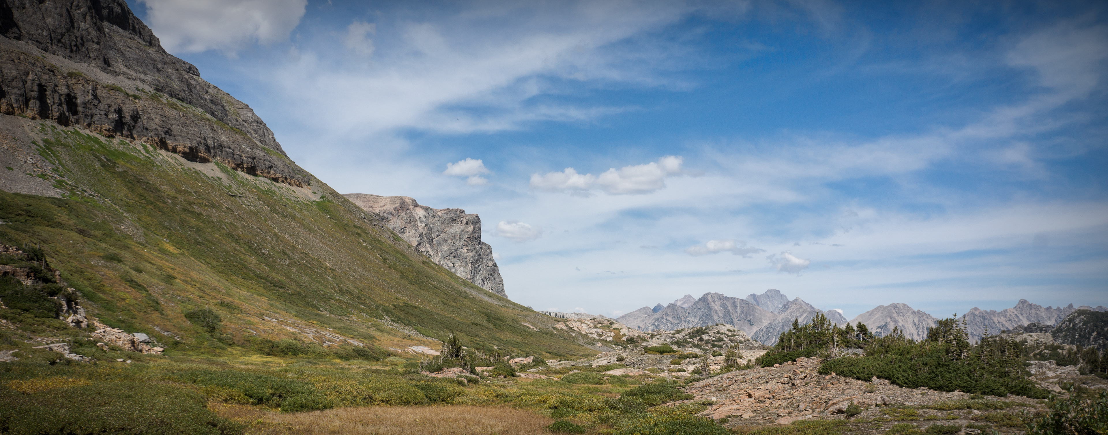 Down from Hurricane Pass