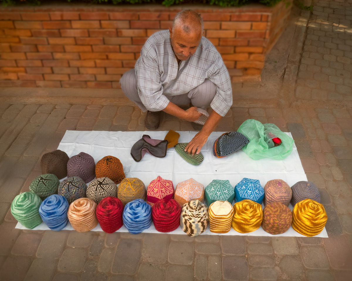 Marrakesh-Hat Vendor