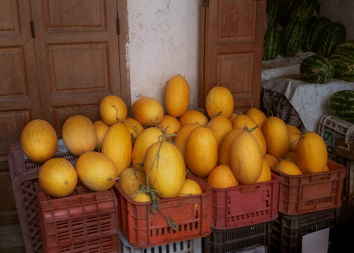 Fez Market-Melons