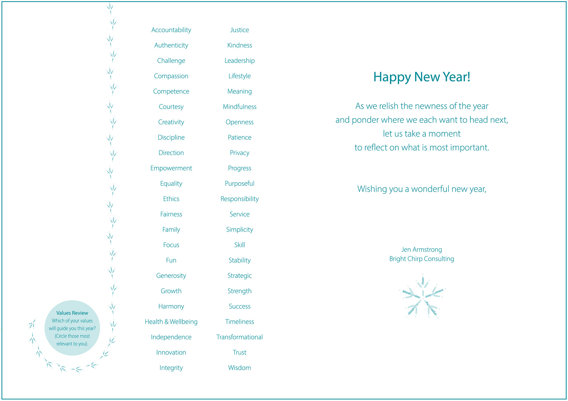 Holiday card - inside