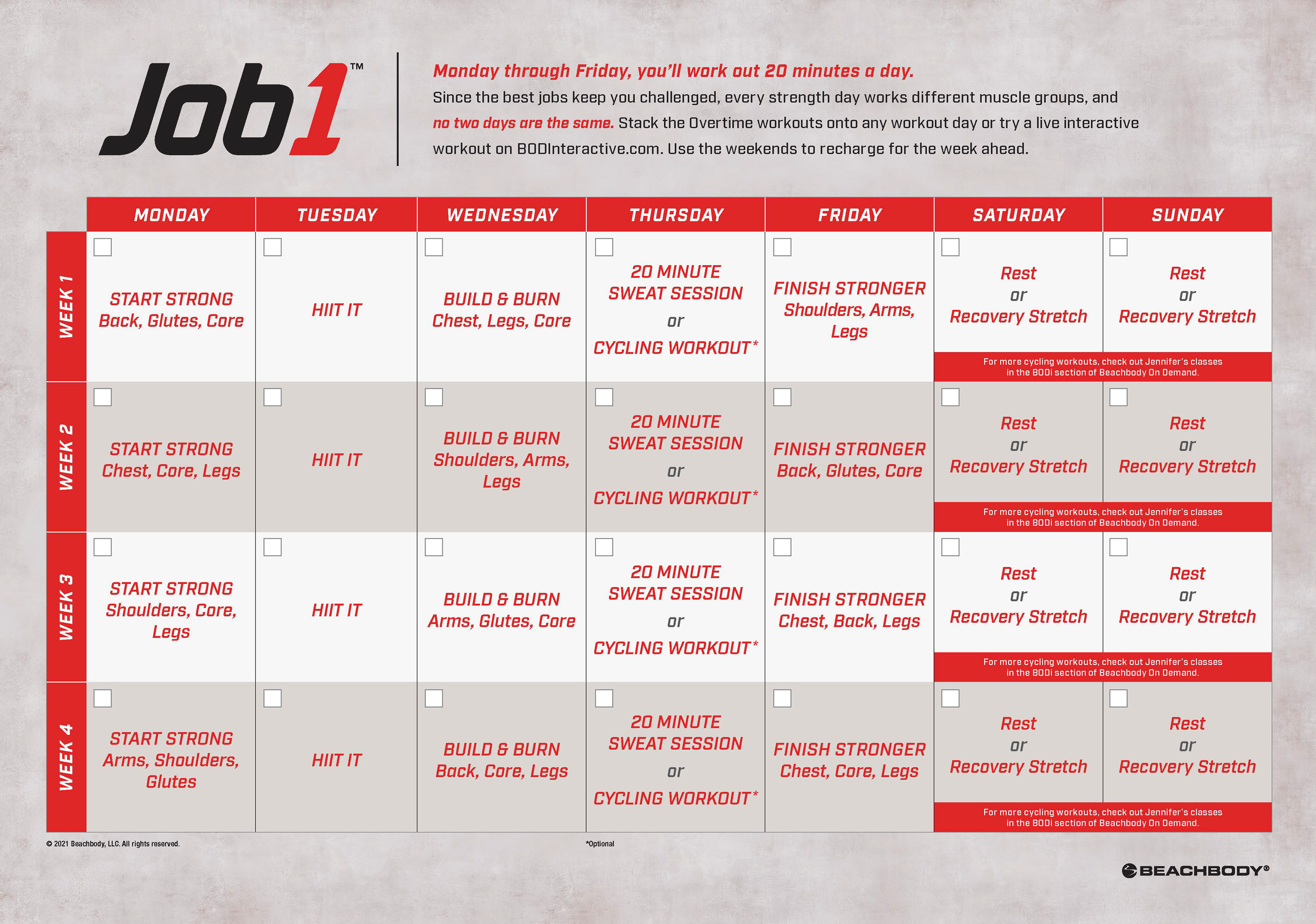 Unfolds to Calendar