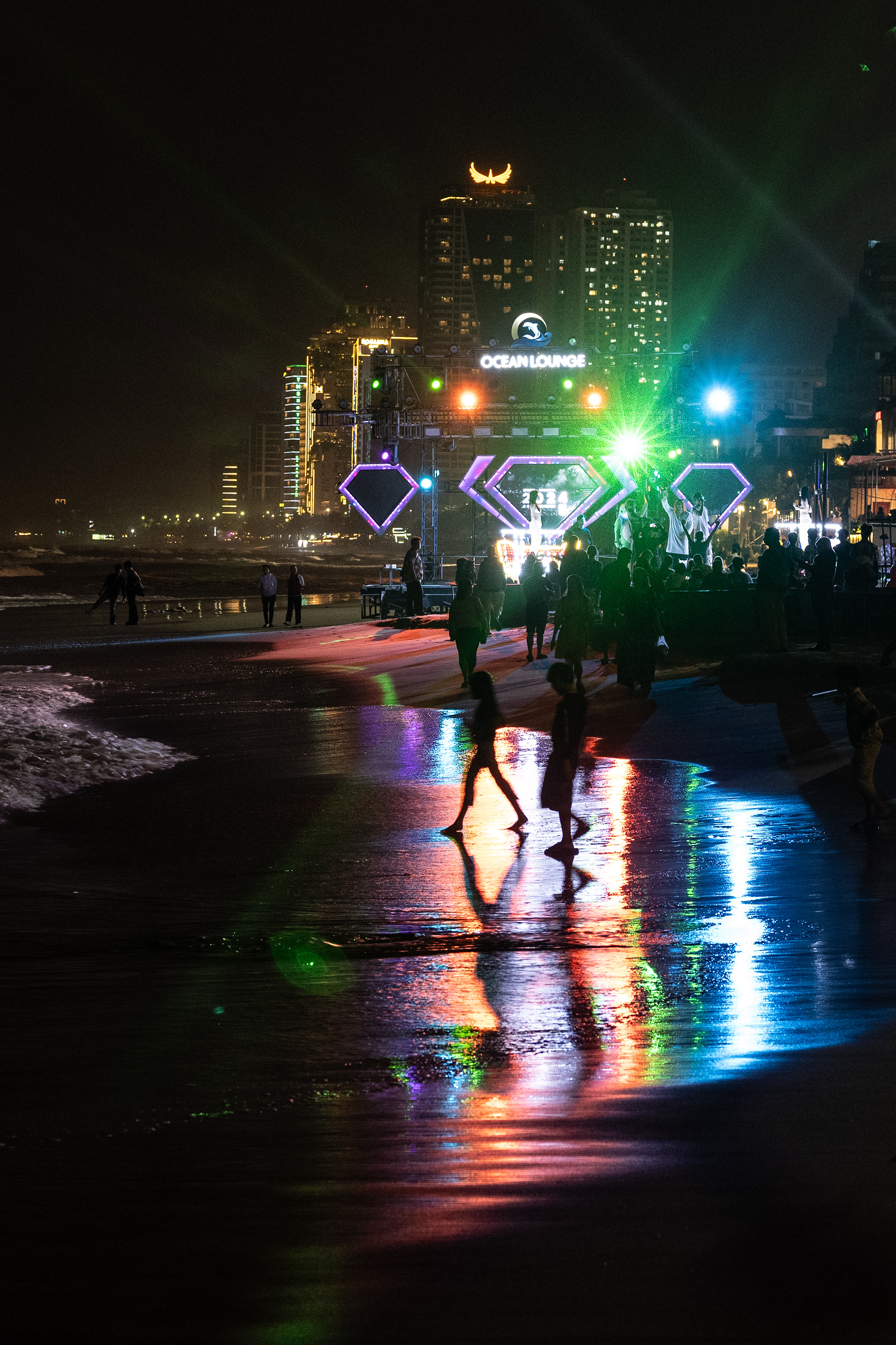 Le party sur la plage