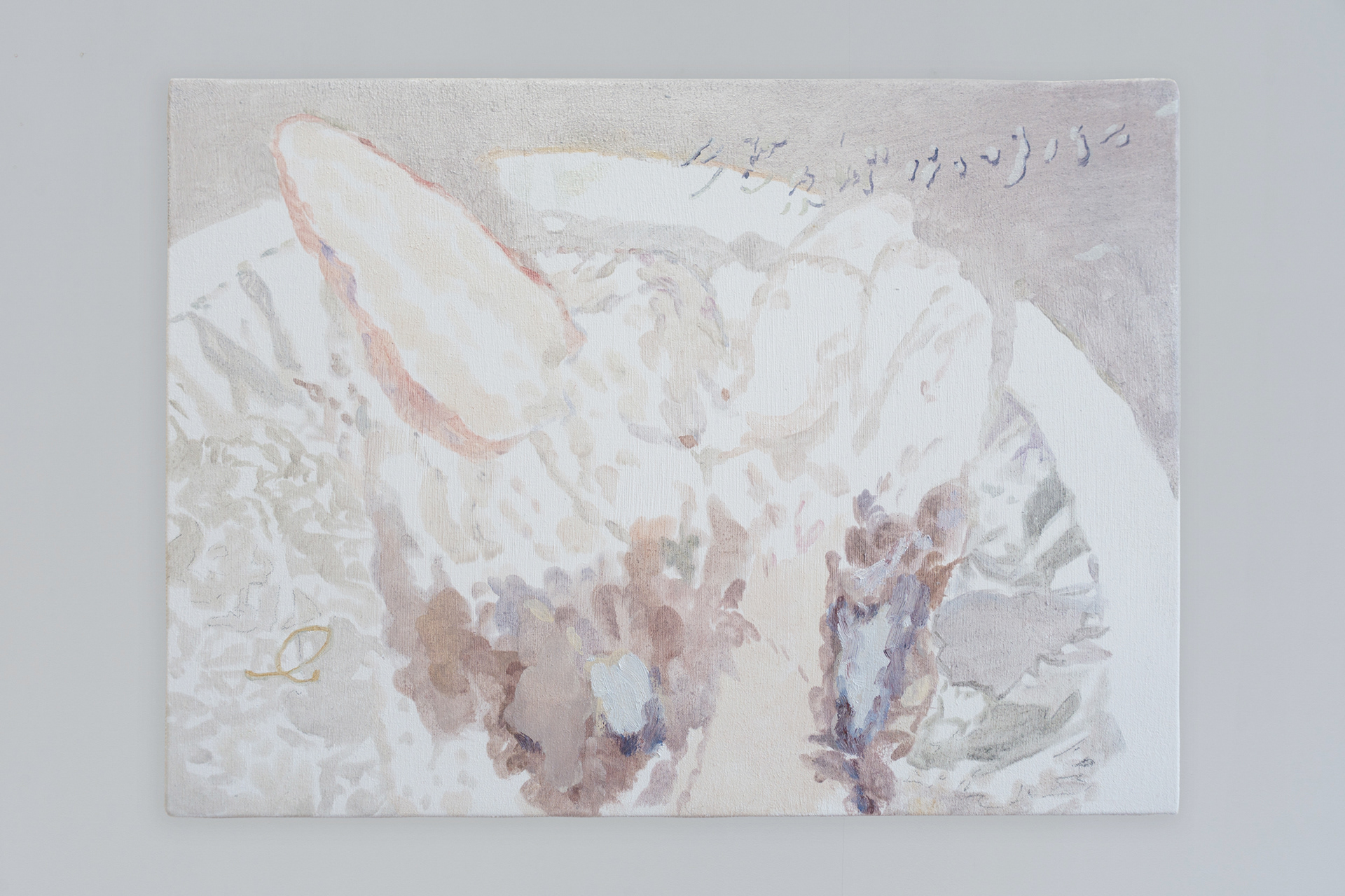 245×335mm oil,mica,gesso,cotton