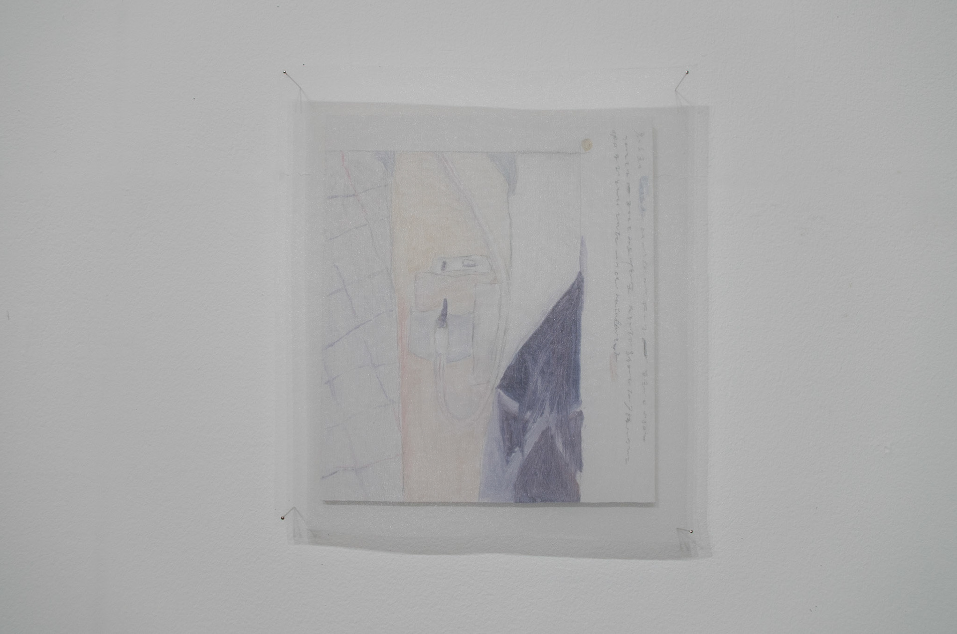 210x180mm oil.mica.gesso.pencil.silverleaf.organdy