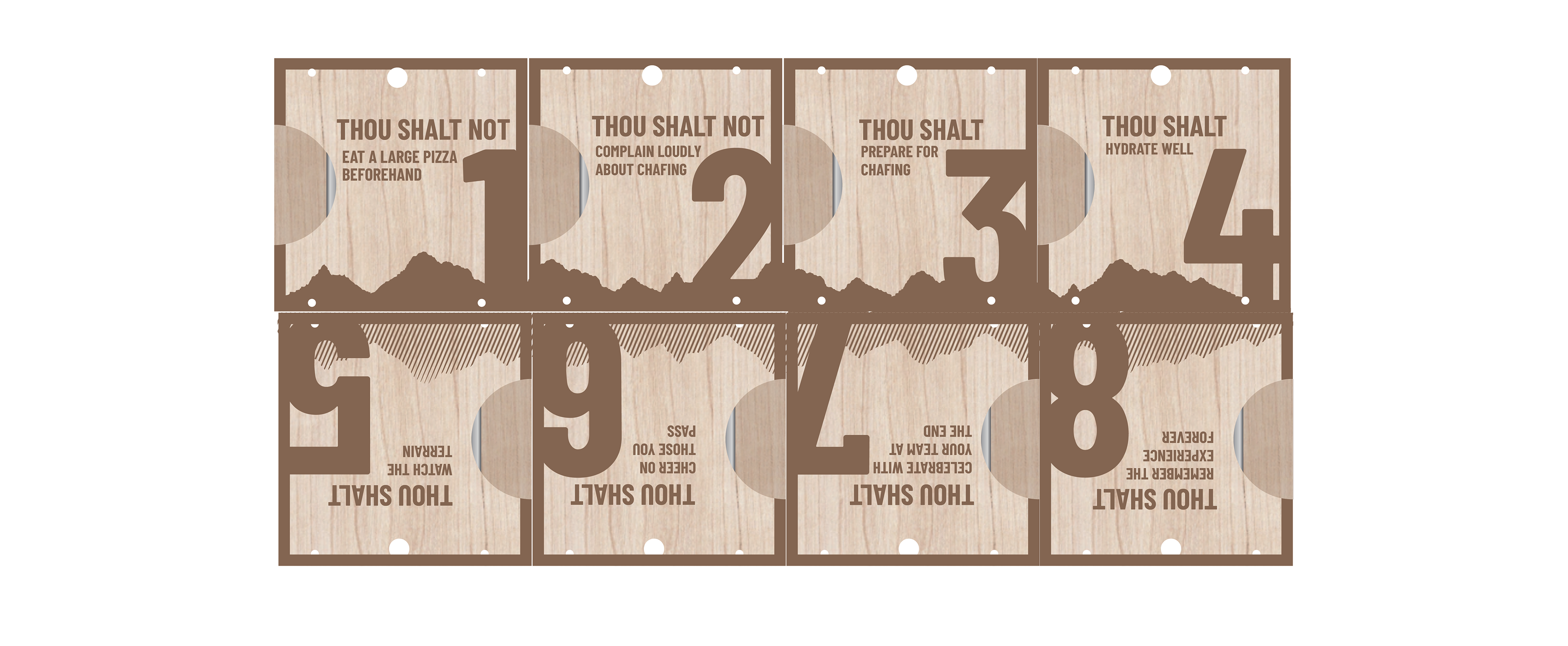 Concept Back for Trail Race Medals