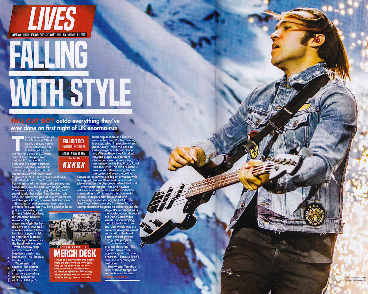 Fall Out Boy - Kerrang! Live Review - 2018