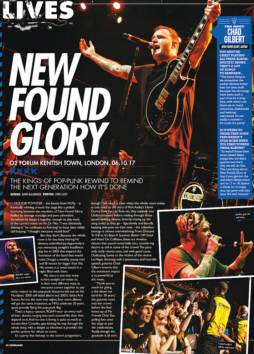 New Found Glory - Kerrang! Live Review - 2017